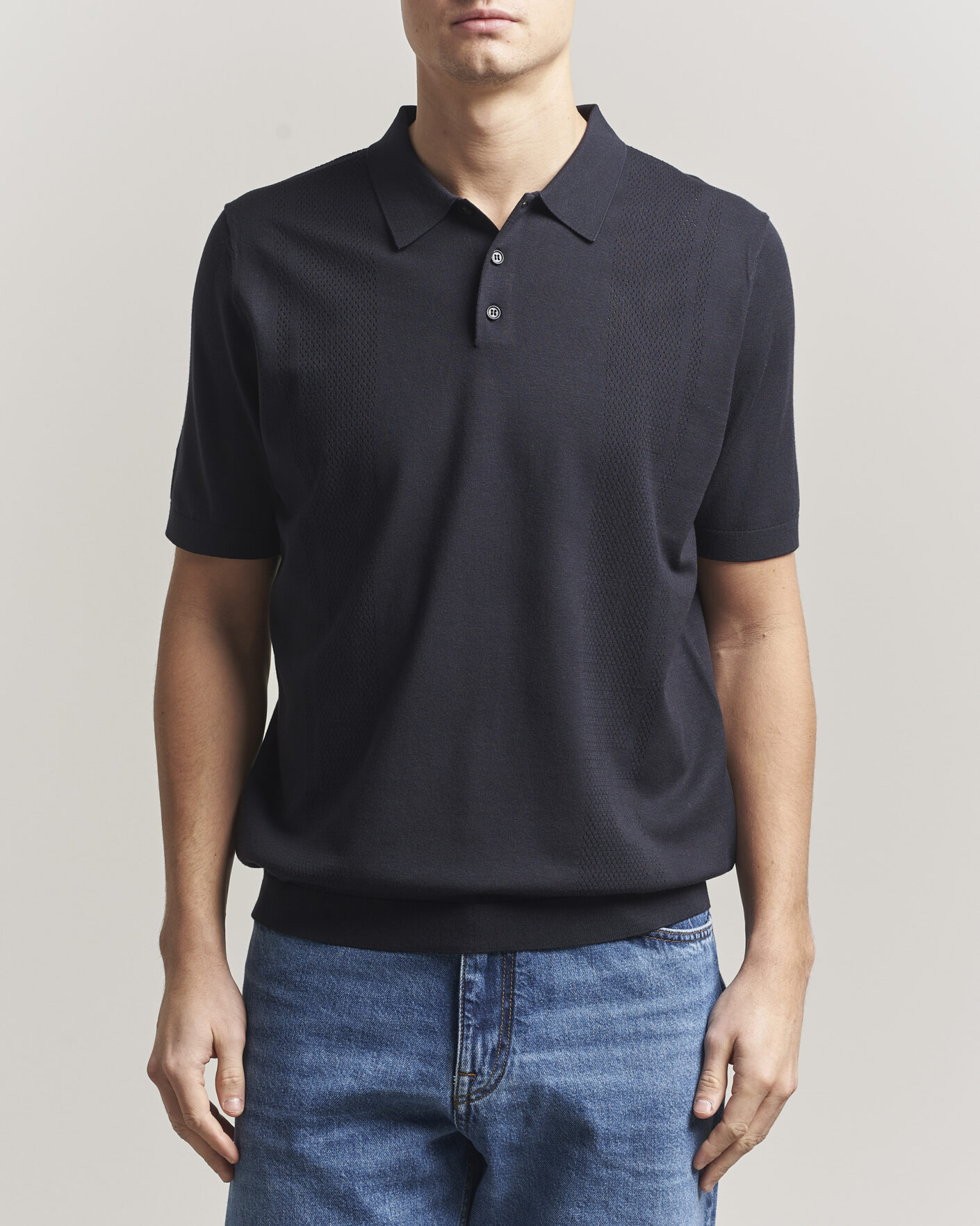 Herre | Polotrøjer | J.Lindeberg | Reymond Knit Polo JL Navy
