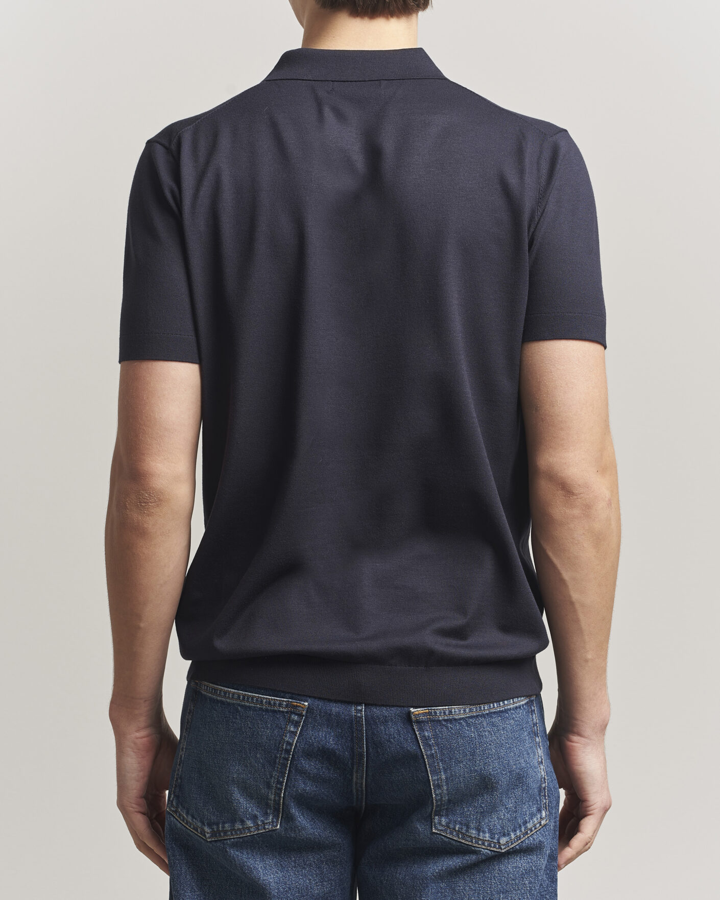 Herre | Polotrøjer | J.Lindeberg | Ridge Knitted Polo JL Navy