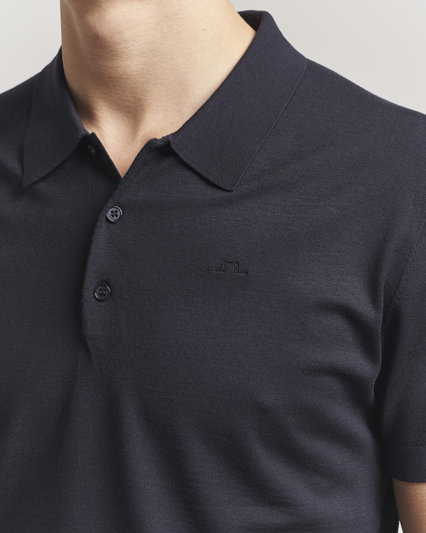 Herre | Polotrøjer | J.Lindeberg | Ridge Knitted Polo JL Navy