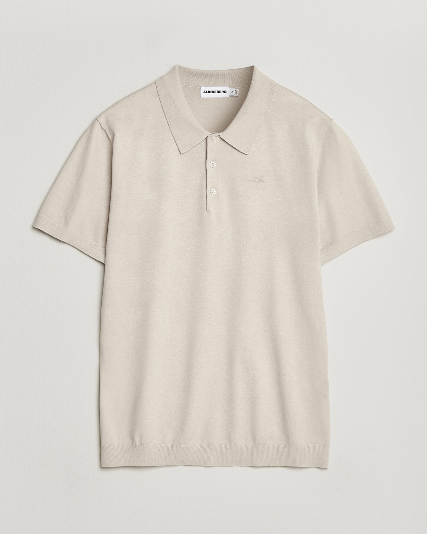 Herre | Polotrøjer | J.Lindeberg | Ridge Knitted Polo Moonbeam