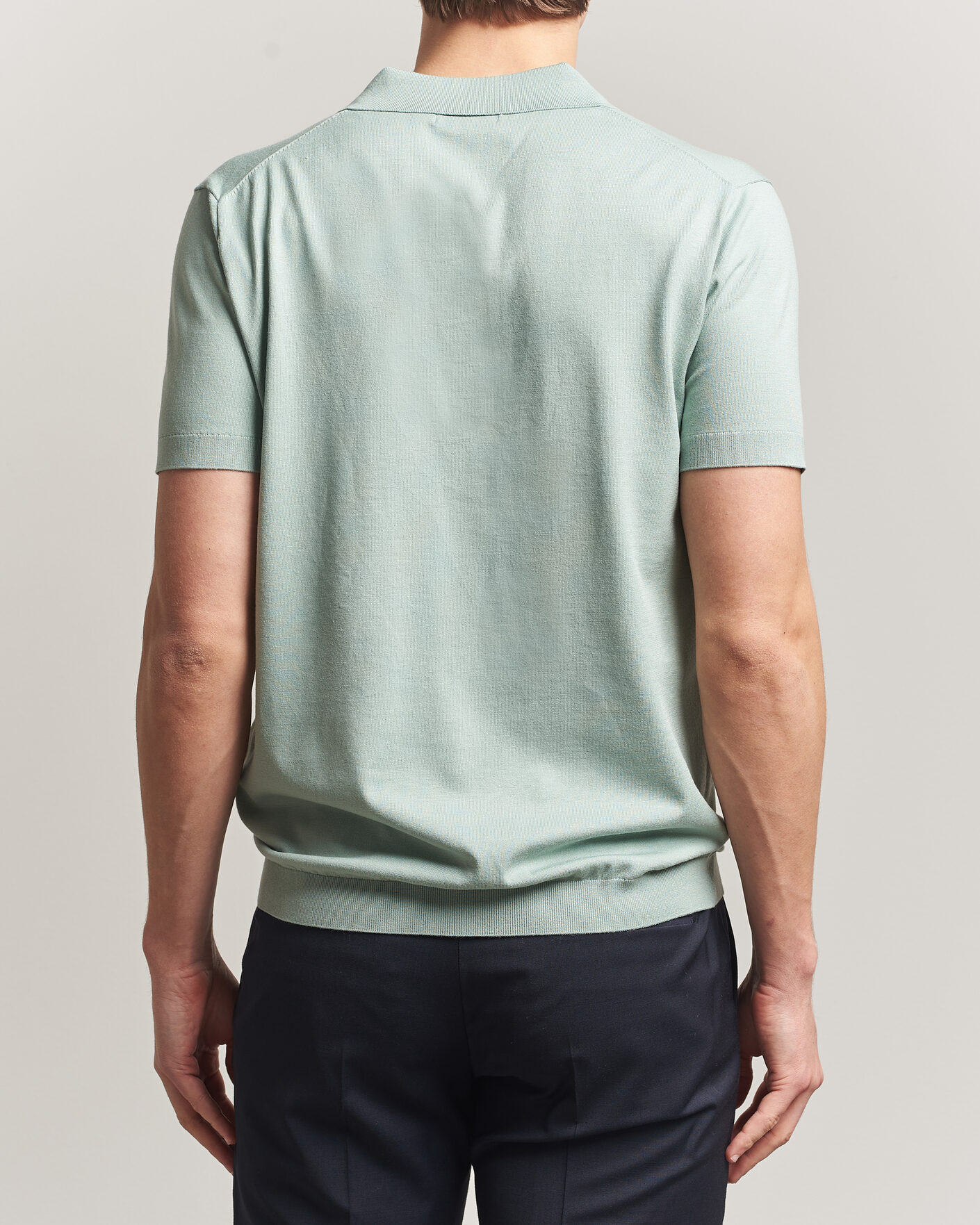 Herre | Polotrøjer | J.Lindeberg | Ridge Knitted Polo Jadeite