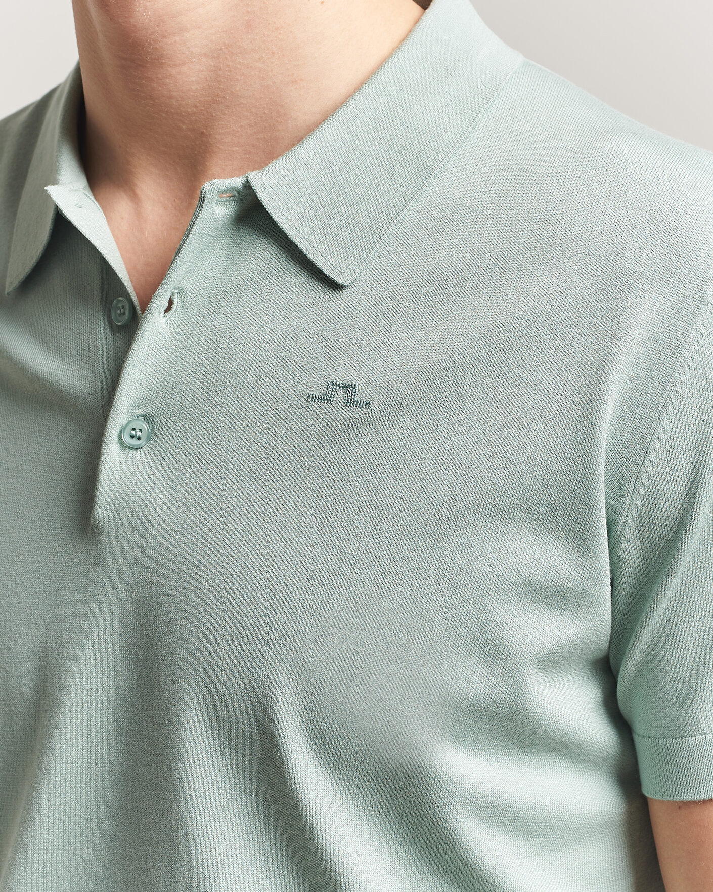 Herre | Polotrøjer | J.Lindeberg | Ridge Knitted Polo Jadeite