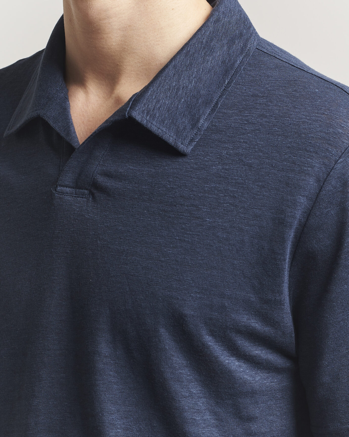 Herre | Polotrøjer | J.Lindeberg | Roy Linen Polo JL Navy