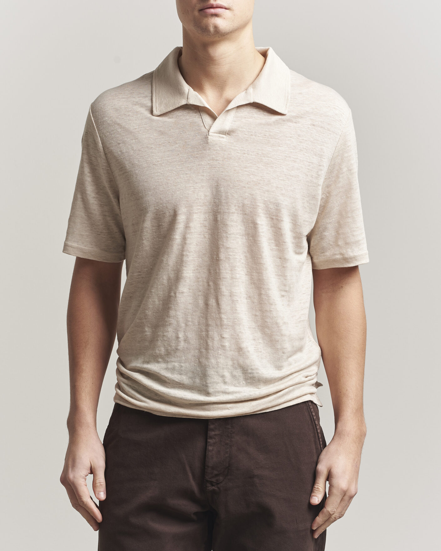 Herre | Polotrøjer | J.Lindeberg | Roy Linen Polo Moonbeam