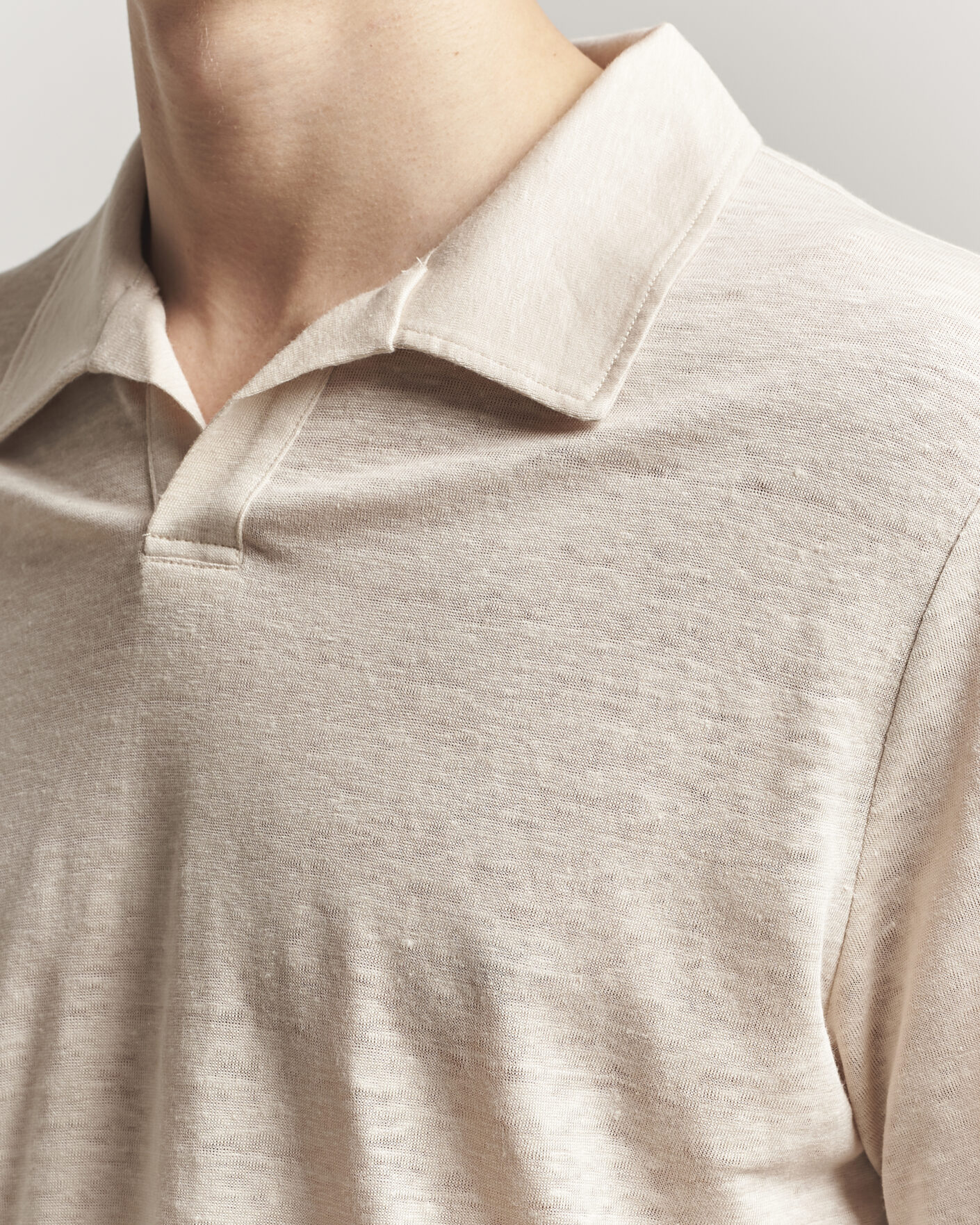 Herre | Polotrøjer | J.Lindeberg | Roy Linen Polo Moonbeam