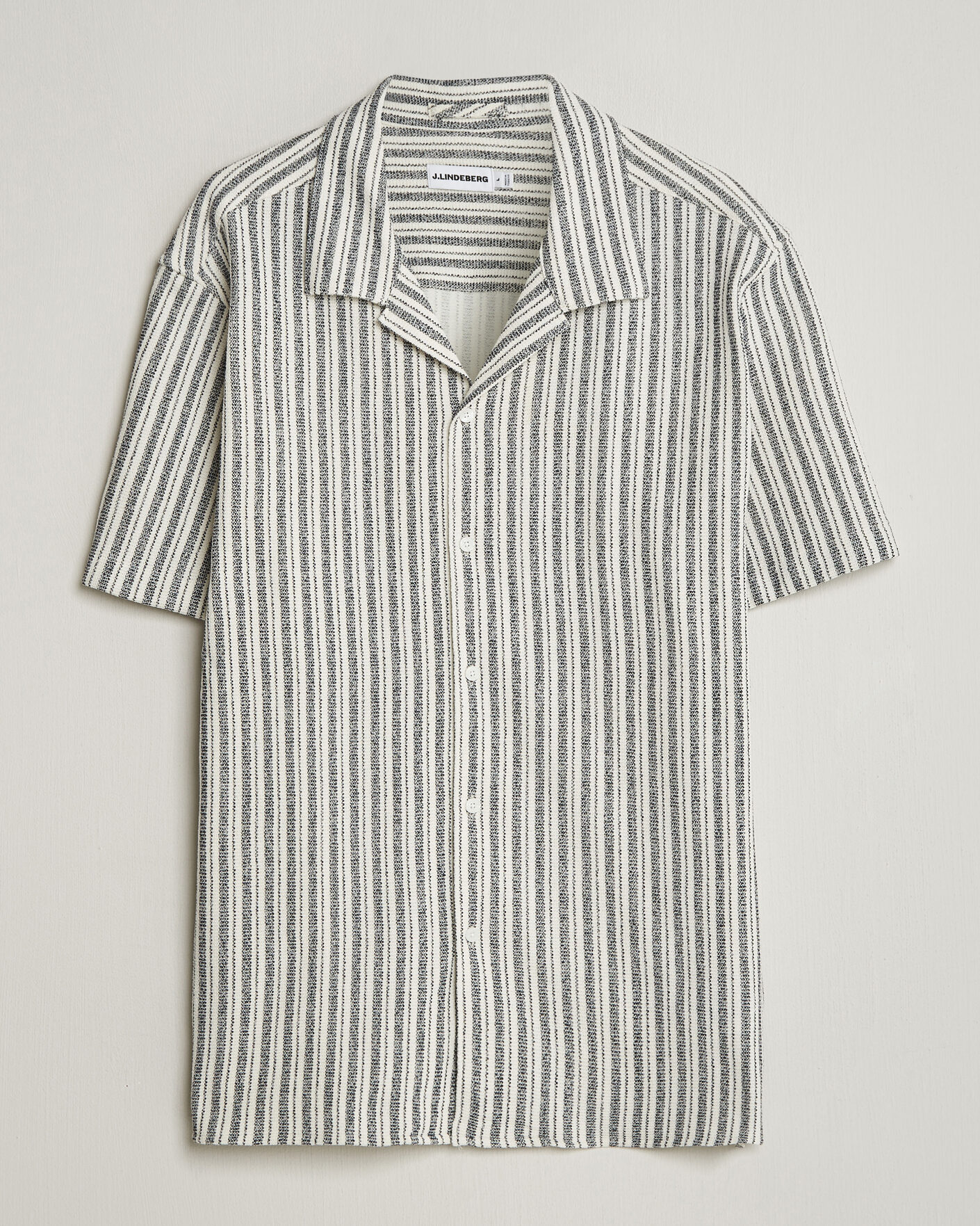 Herre | Skjorter | J.Lindeberg | Elio Structure Resort Shirt JL Navy