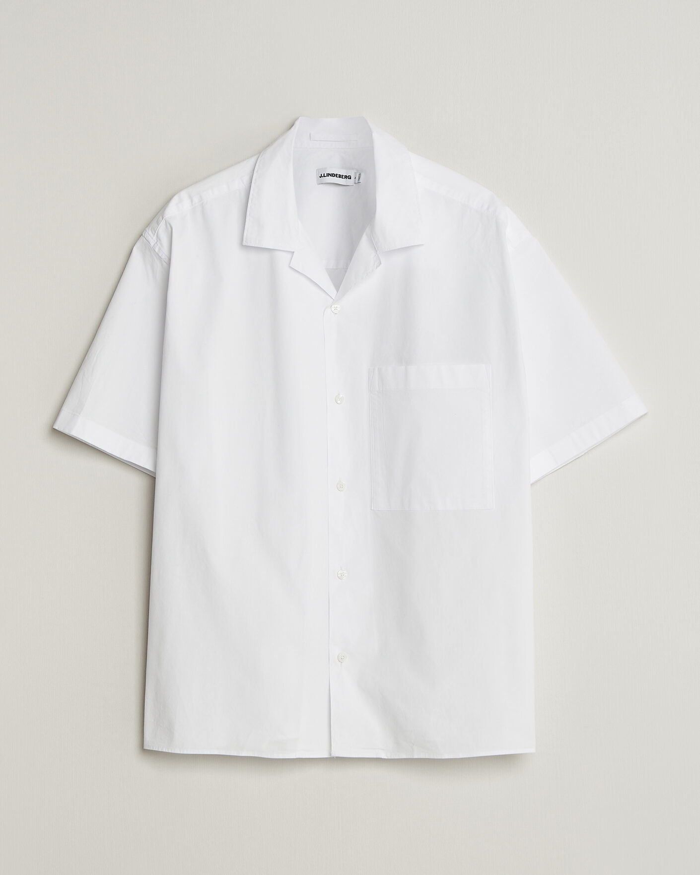 Herre | Skjorter | J.Lindeberg | Ellis Cotton Resort Shirt White