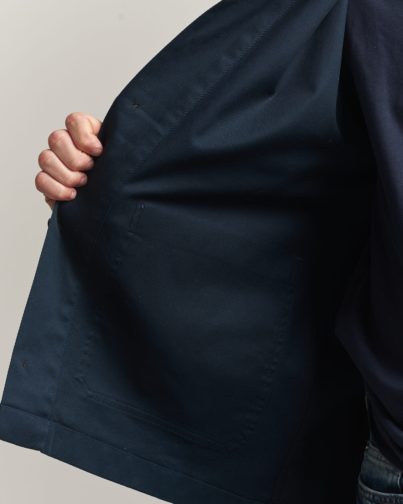 Herre | Skjorter | J.Lindeberg | Easton Cotton Overshirt JL Navy