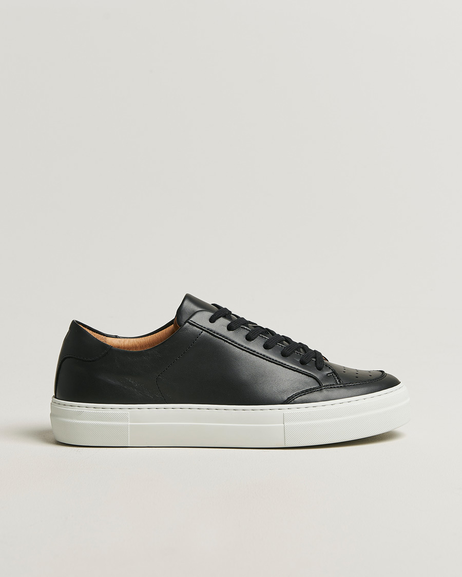 Herre | Sneakers | J.Lindeberg | Art Signature Leather Sneaker Black