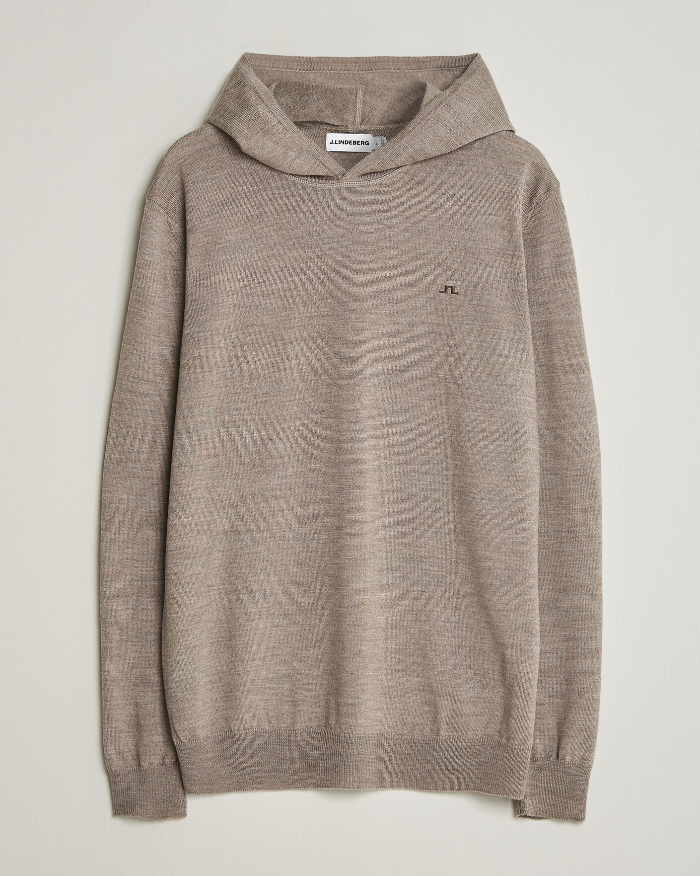 Herre | Trøjer | J.Lindeberg | Karl Merino Hoodie Brindle Melange