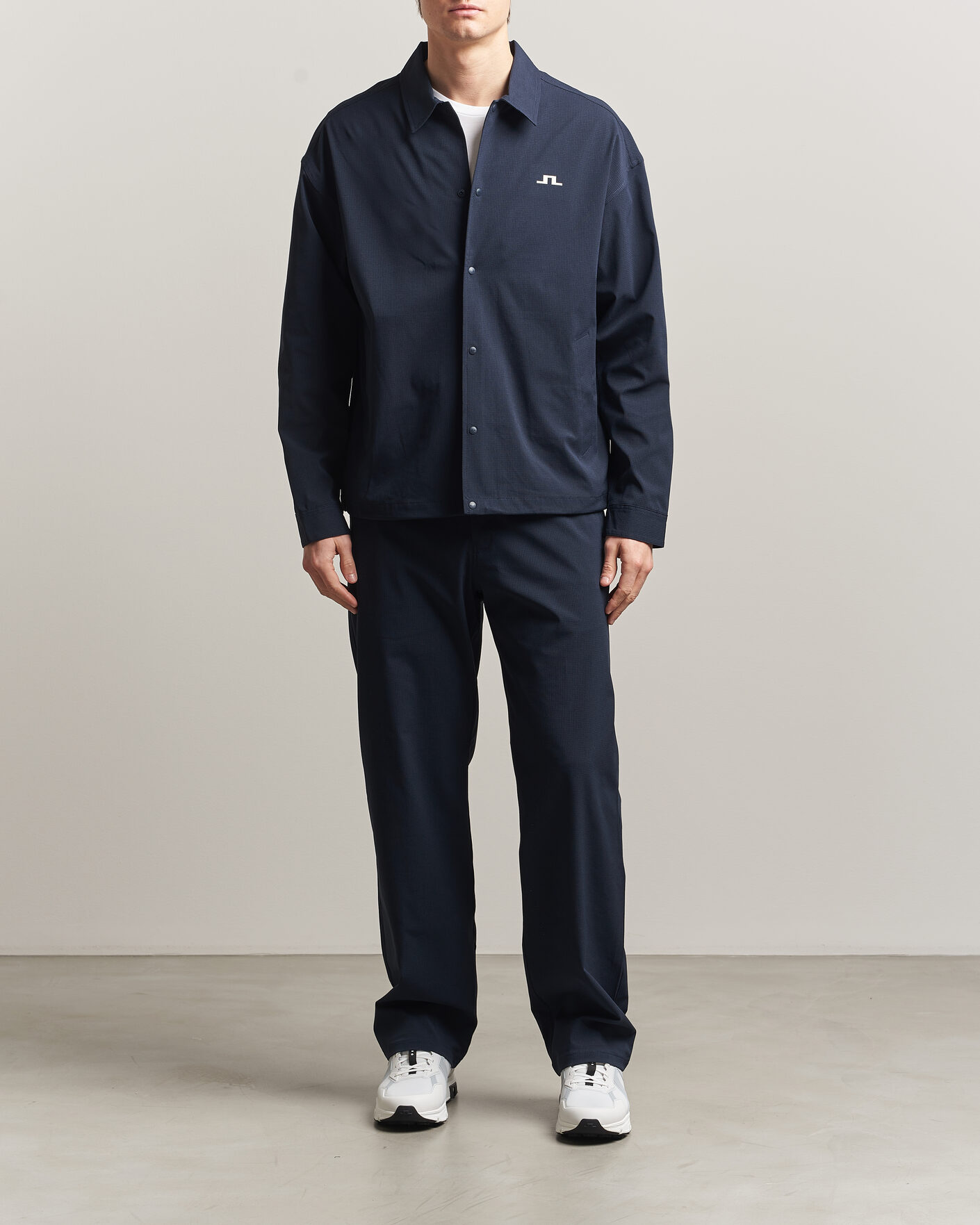 Herre | Skjorter | J.Lindeberg | Dex Coach Overshirt JL Navy