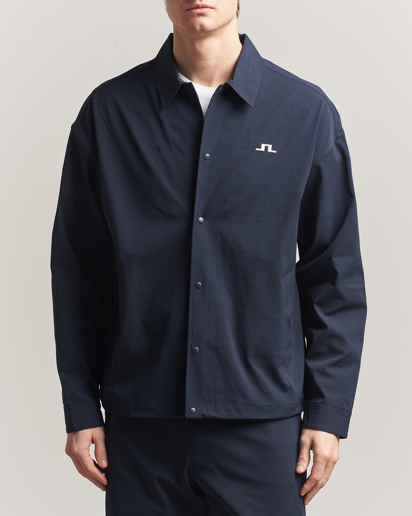 Herre | Skjorter | J.Lindeberg | Dex Coach Overshirt JL Navy