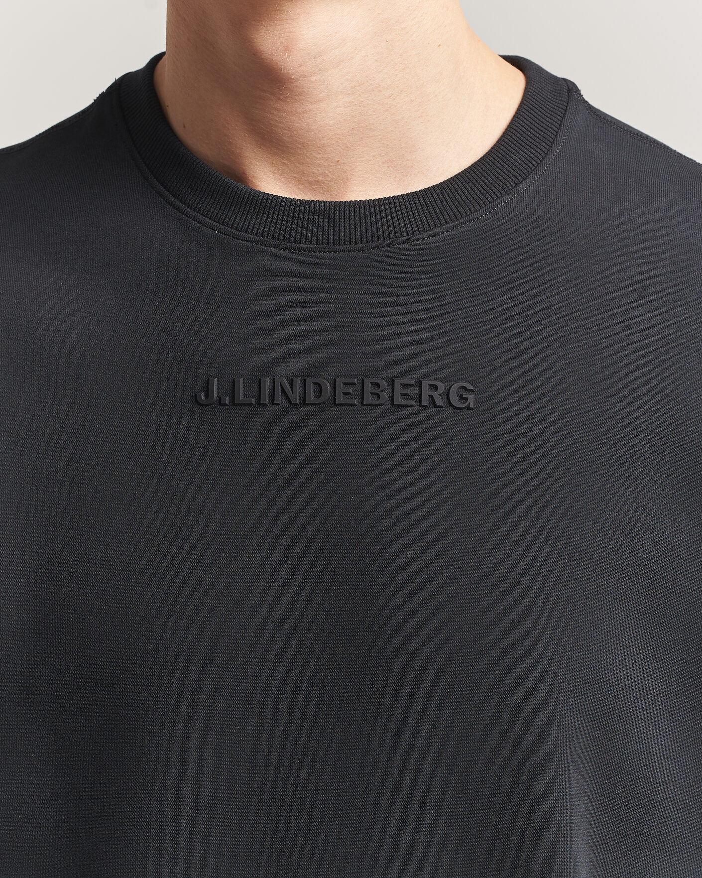 Herre | Trøjer | J.Lindeberg | Club Crew Neck Black