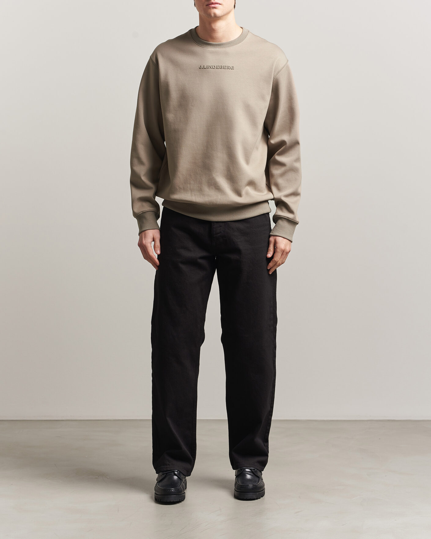 Herre | Trøjer | J.Lindeberg | Club Crew Neck Brindle