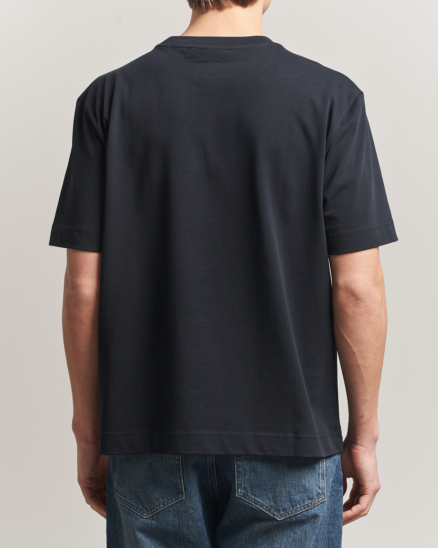 Herre | T-Shirts | J.Lindeberg | Hale Heavy Logo T-Shirt Black