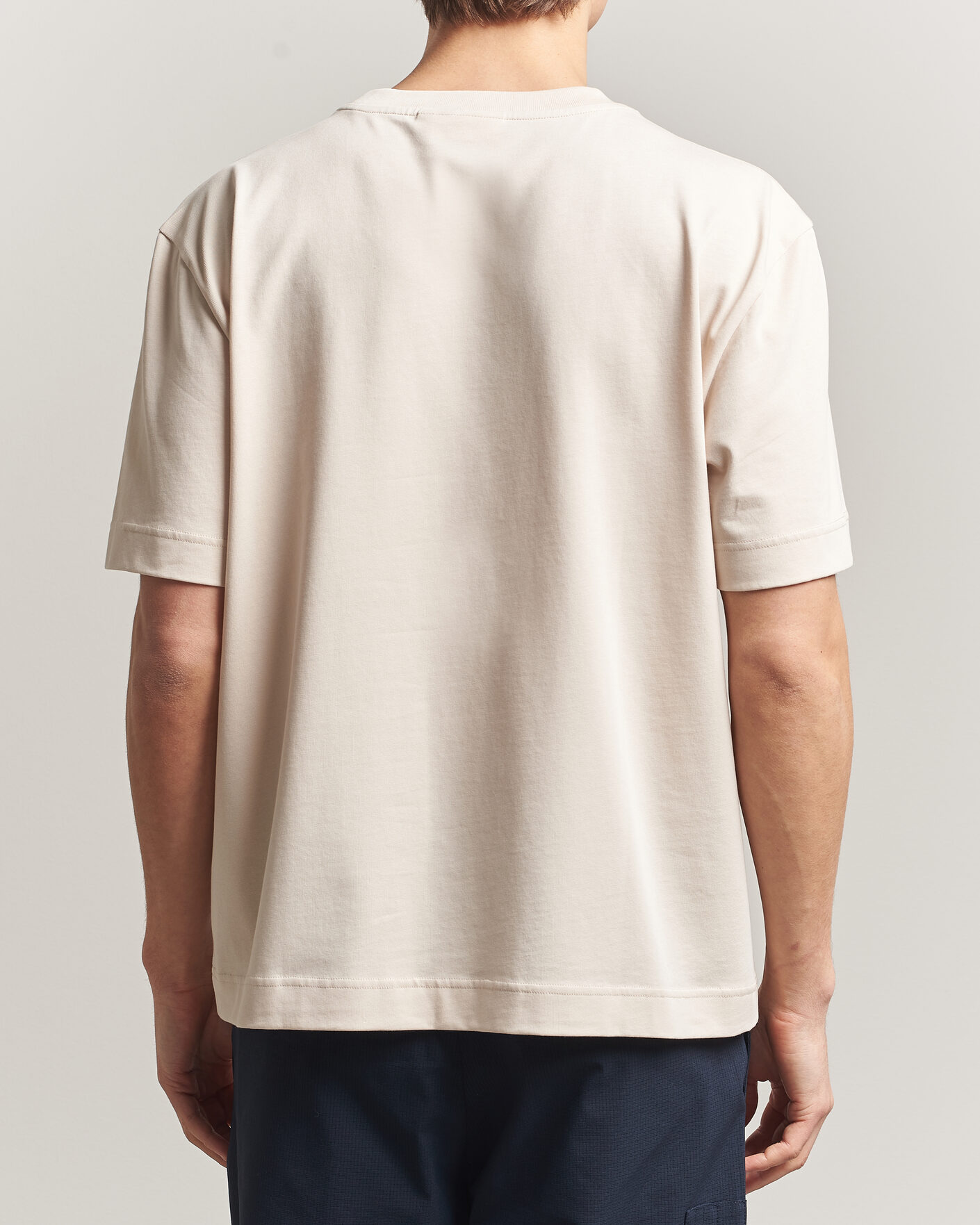 Herre | T-Shirts | J.Lindeberg | Hale Heavy Logo T-Shirt Moonbeam