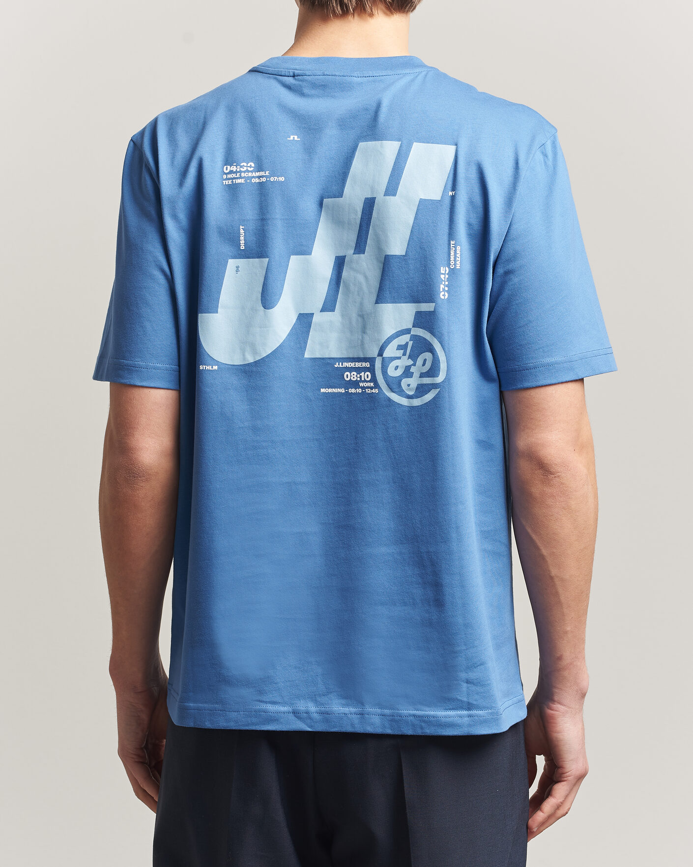 Herre | T-Shirts | J.Lindeberg | Parcie T-Shirt Federal Blue