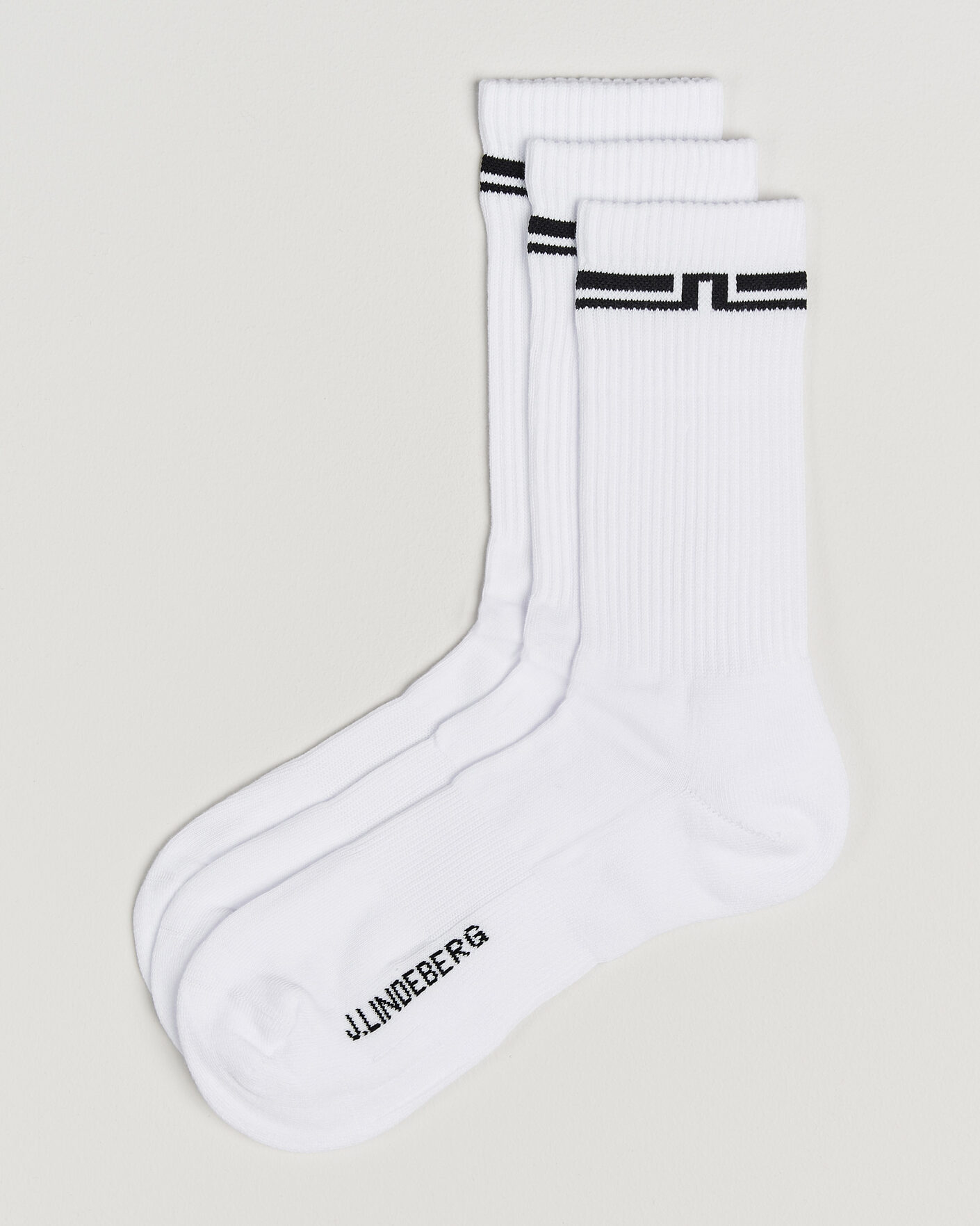 Herre | Undertøj | J.Lindeberg | Johnson 3-Pack Socks White