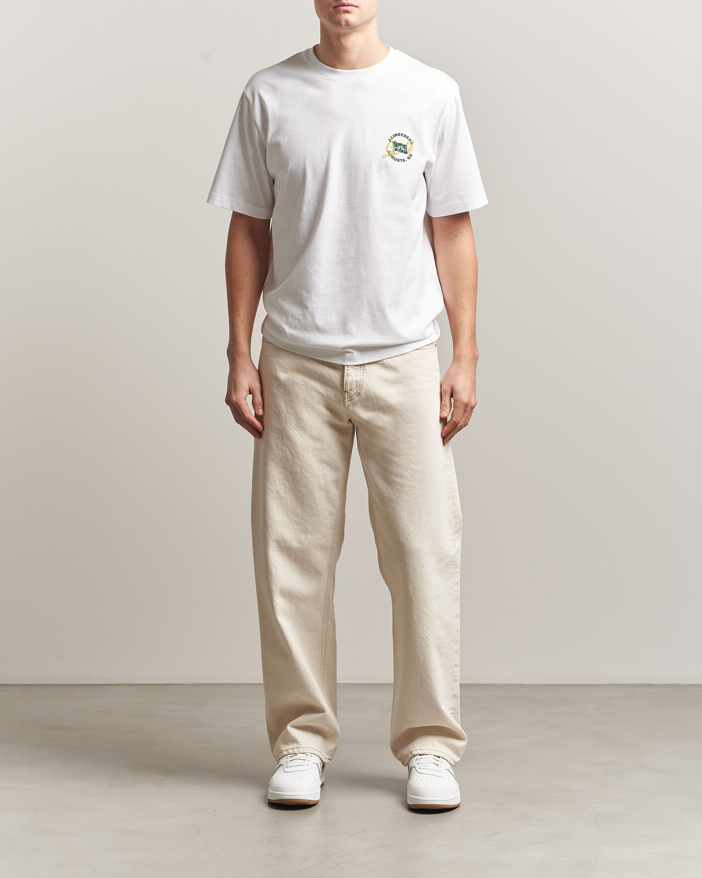 Herre | T-Shirts | J.Lindeberg | Parcie Masters Tour T-Shirt White