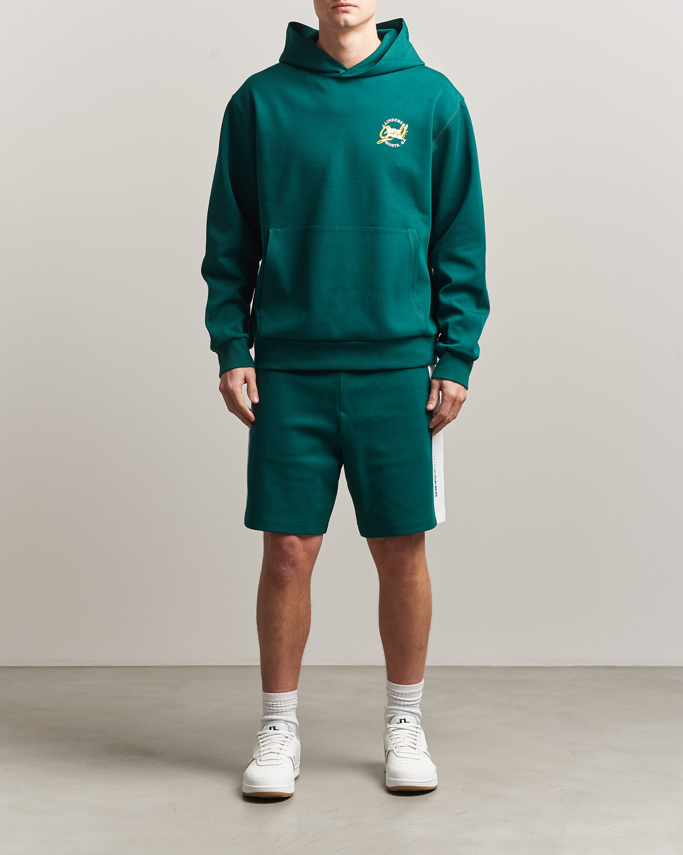 Herre | Shorts | J.Lindeberg | Gusta Masters Tour Sweatshorts Forest Biome