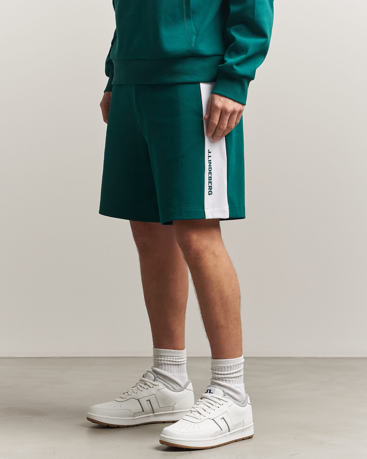 Herre | Shorts | J.Lindeberg | Gusta Tour Sweatshorts Forest Biome