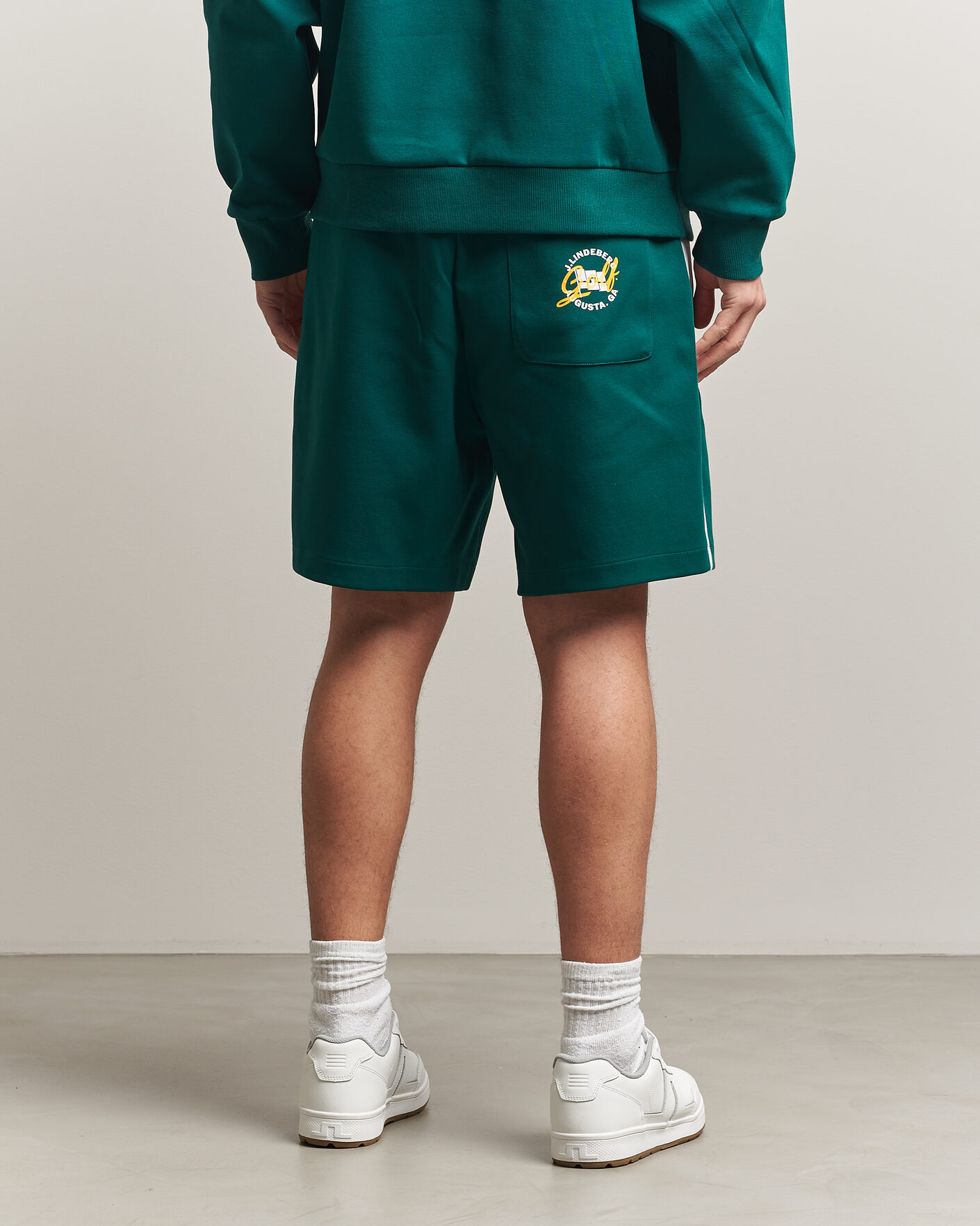 Herre | Shorts | J.Lindeberg | Gusta Tour Sweatshorts Forest Biome