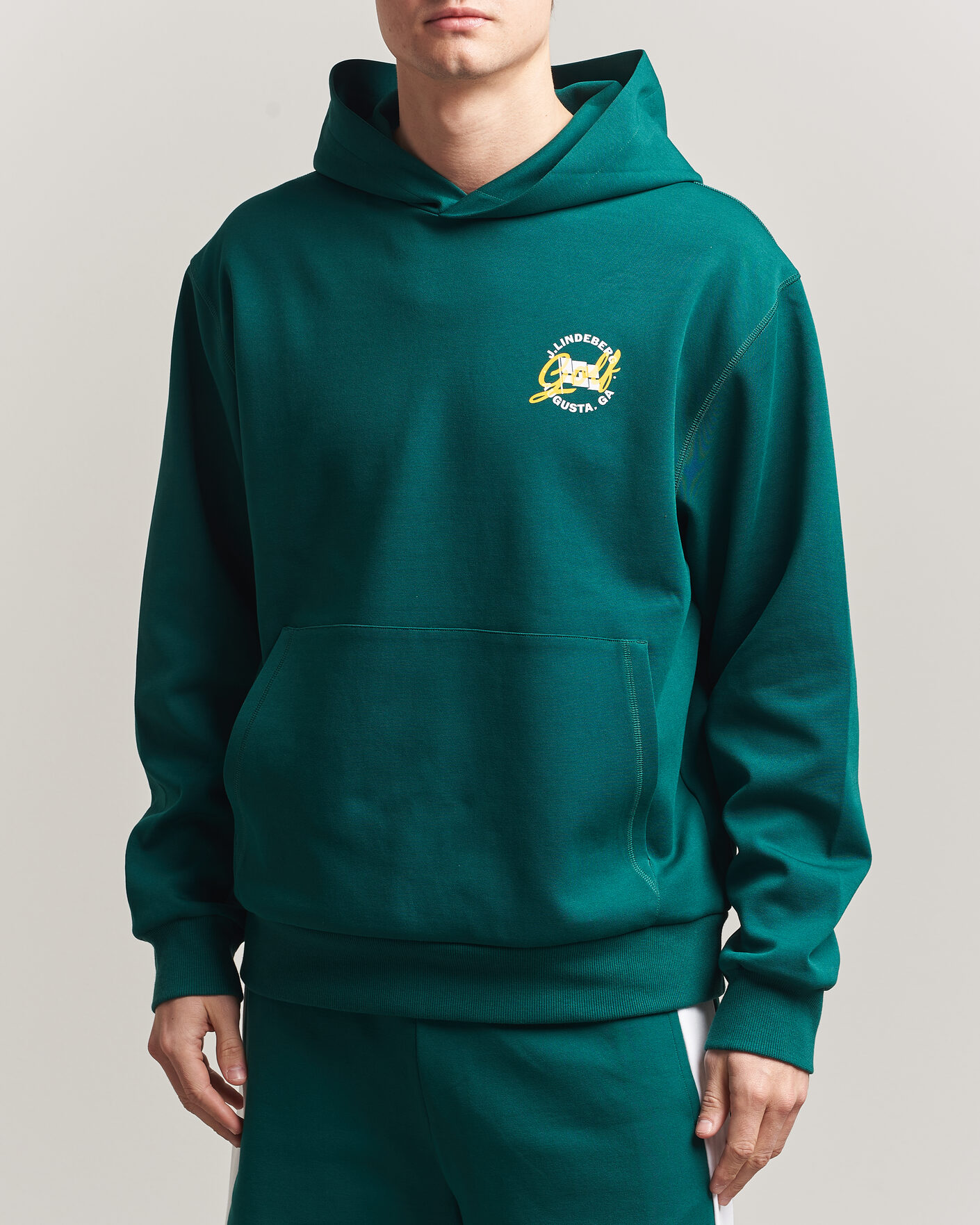 Herre | Trøjer | J.Lindeberg | Club Masters Tour Hoodie Forest Biome