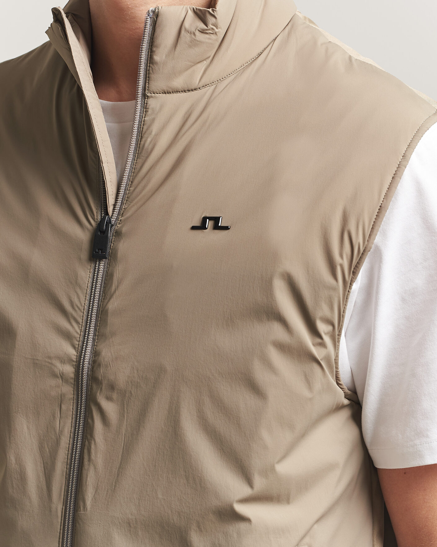 Herre | Veste | J.Lindeberg | Timor Hybrid Vest Brindle