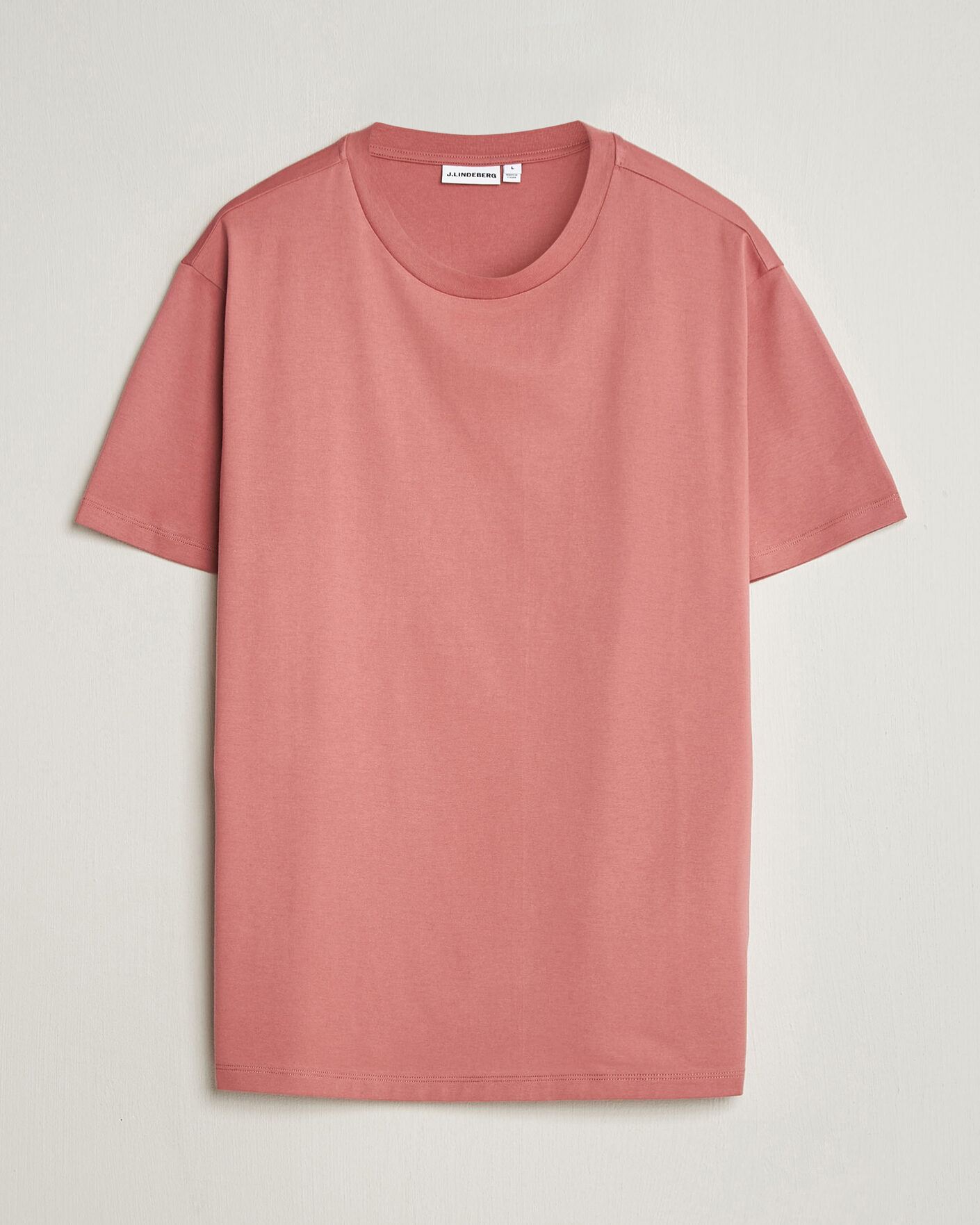 Herre | T-Shirts | J.Lindeberg | Sid Basic T-Shirt Withered Rose