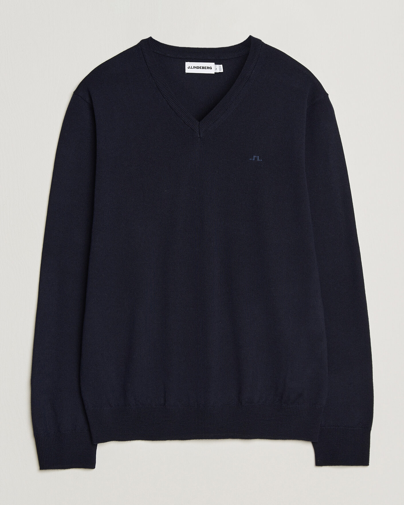 Herre | Trøjer | J.Lindeberg | Lymann Merino V-Neck Pullover JL Navy