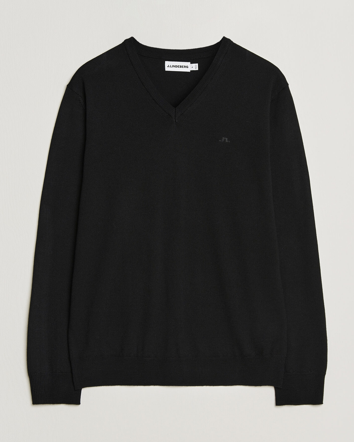Herre | Trøjer | J.Lindeberg | Lymann Merino V-Neck Pullover Black