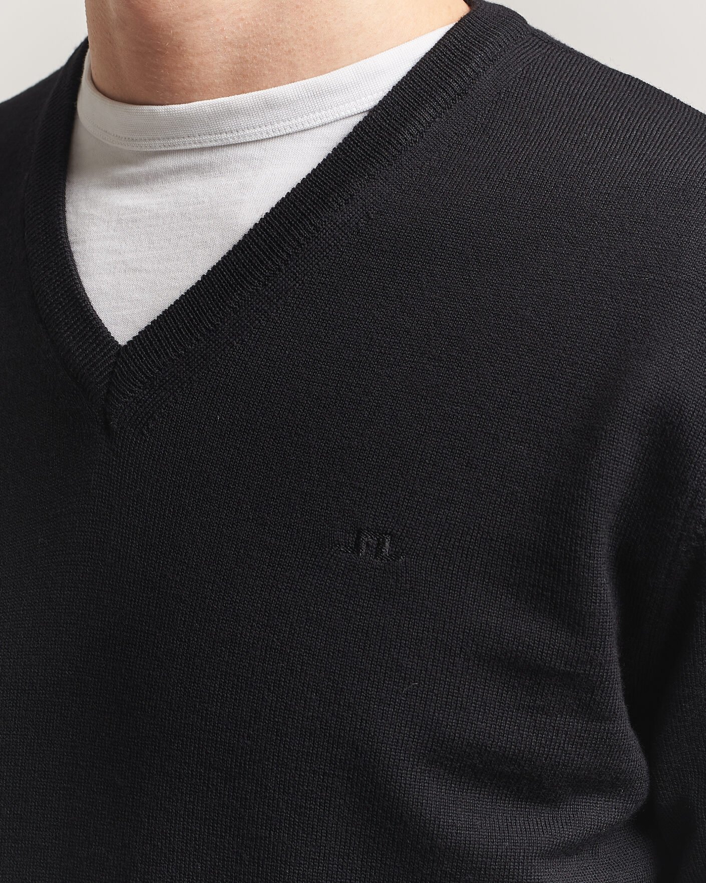 Herre | Trøjer | J.Lindeberg | Lymann Merino V-Neck Pullover Black