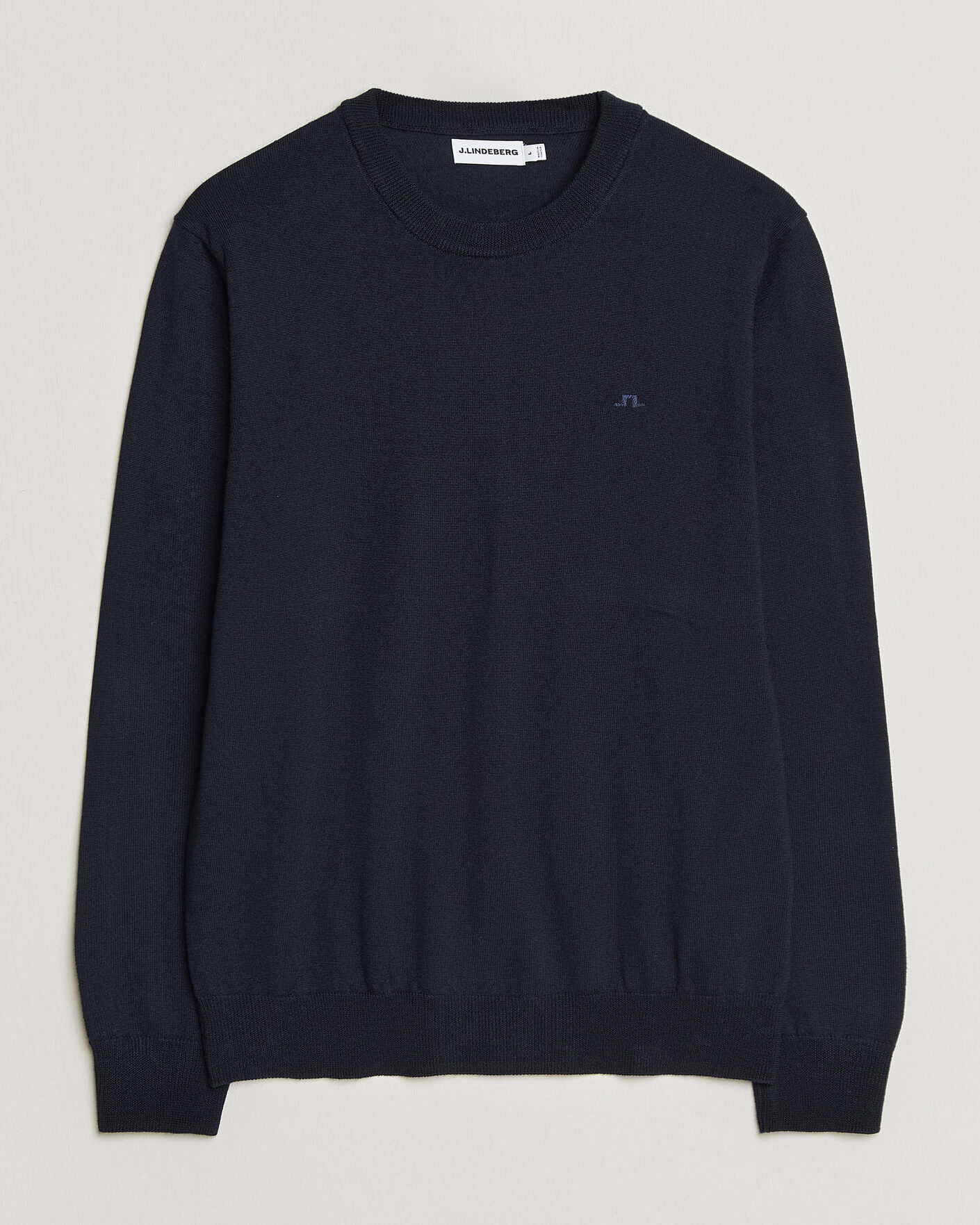 Herre | Trøjer | J.Lindeberg | Keane Merino Crew Neck Pullover JL Navy