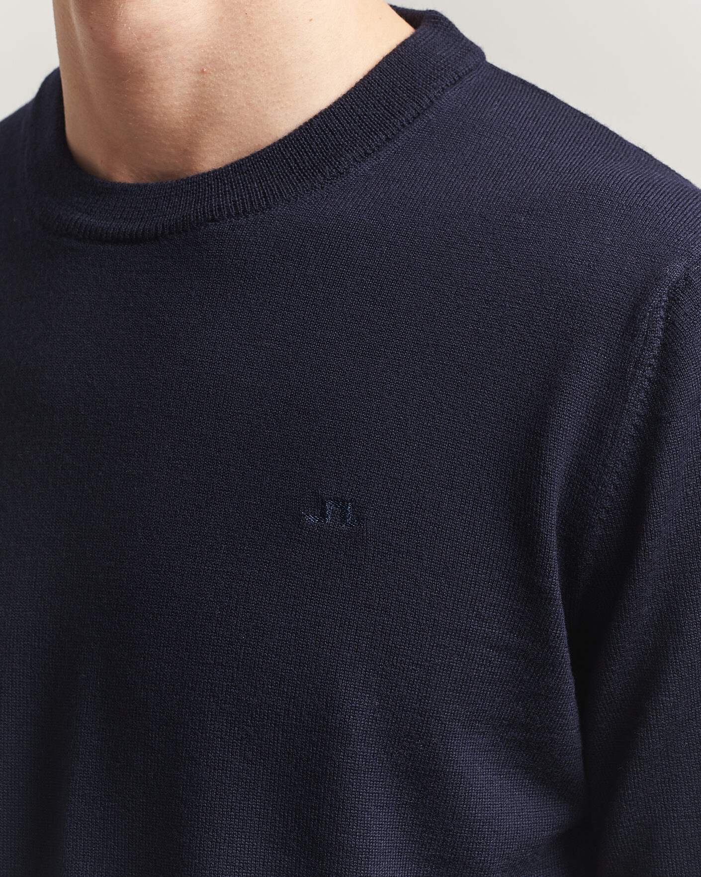 Herre | Trøjer | J.Lindeberg | Keane Merino Crew Neck Pullover JL Navy