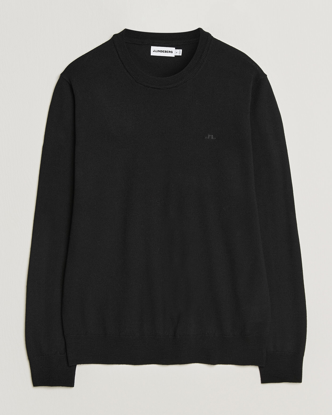 Herre | Trøjer | J.Lindeberg | Keane Merino Crew Neck Pullover Black