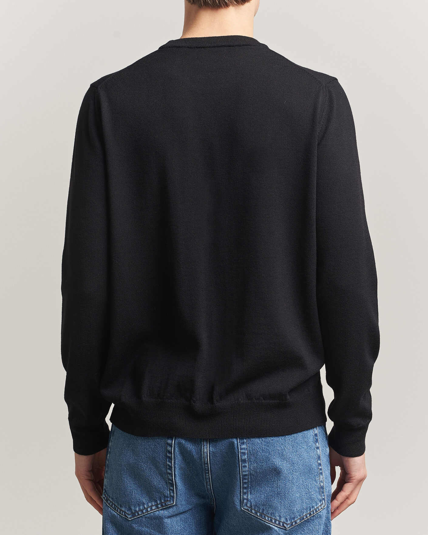 Herre | Trøjer | J.Lindeberg | Keane Merino Crew Neck Pullover Black