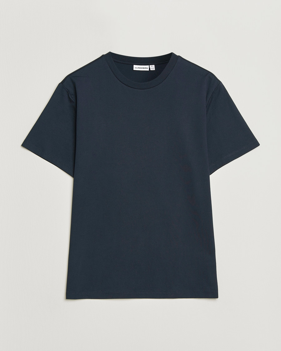Herre | T-Shirts | J.Lindeberg | Sid Basic T-Shirt JL Navy