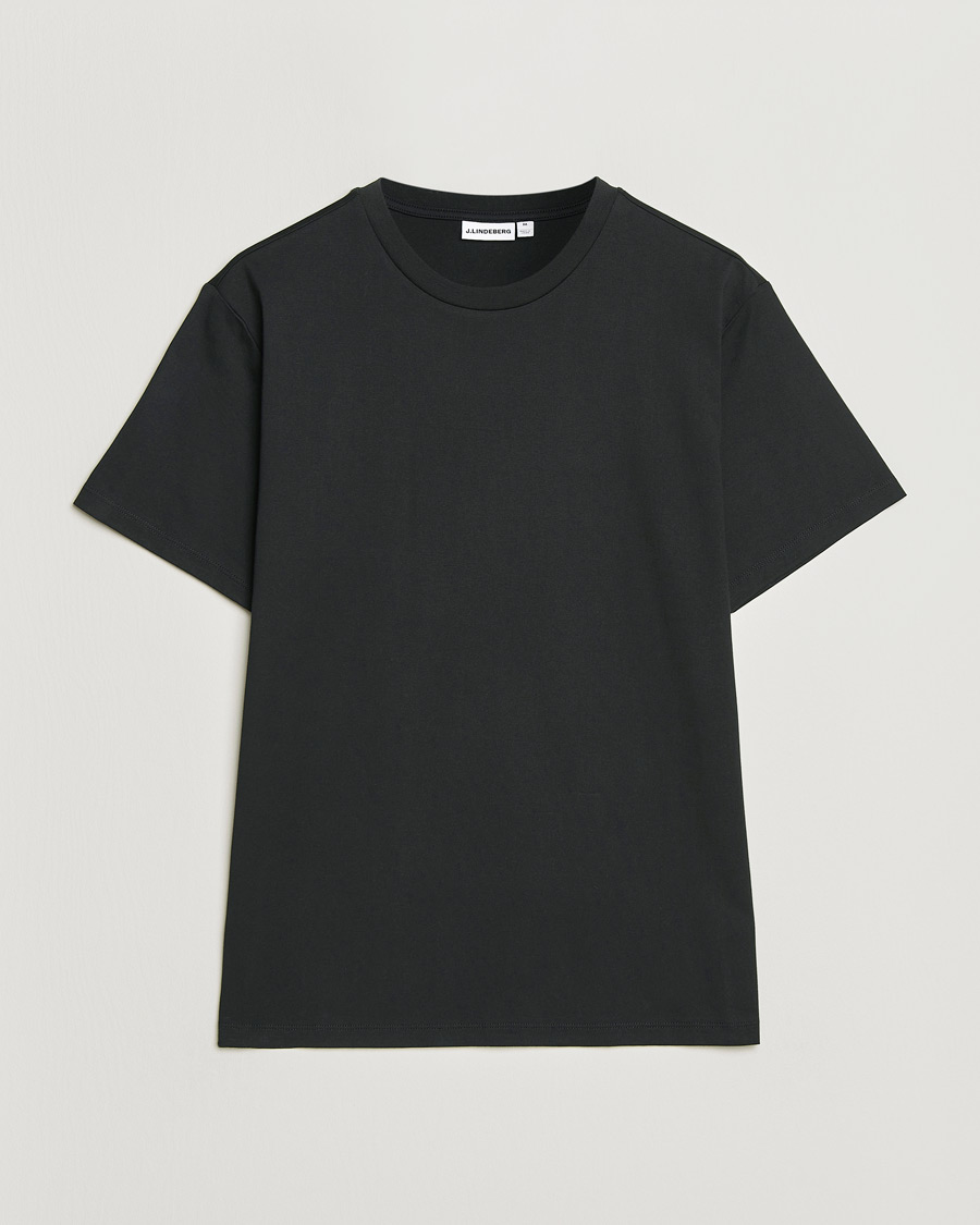 Herre | T-Shirts | J.Lindeberg | Sid Basic T-Shirt Black