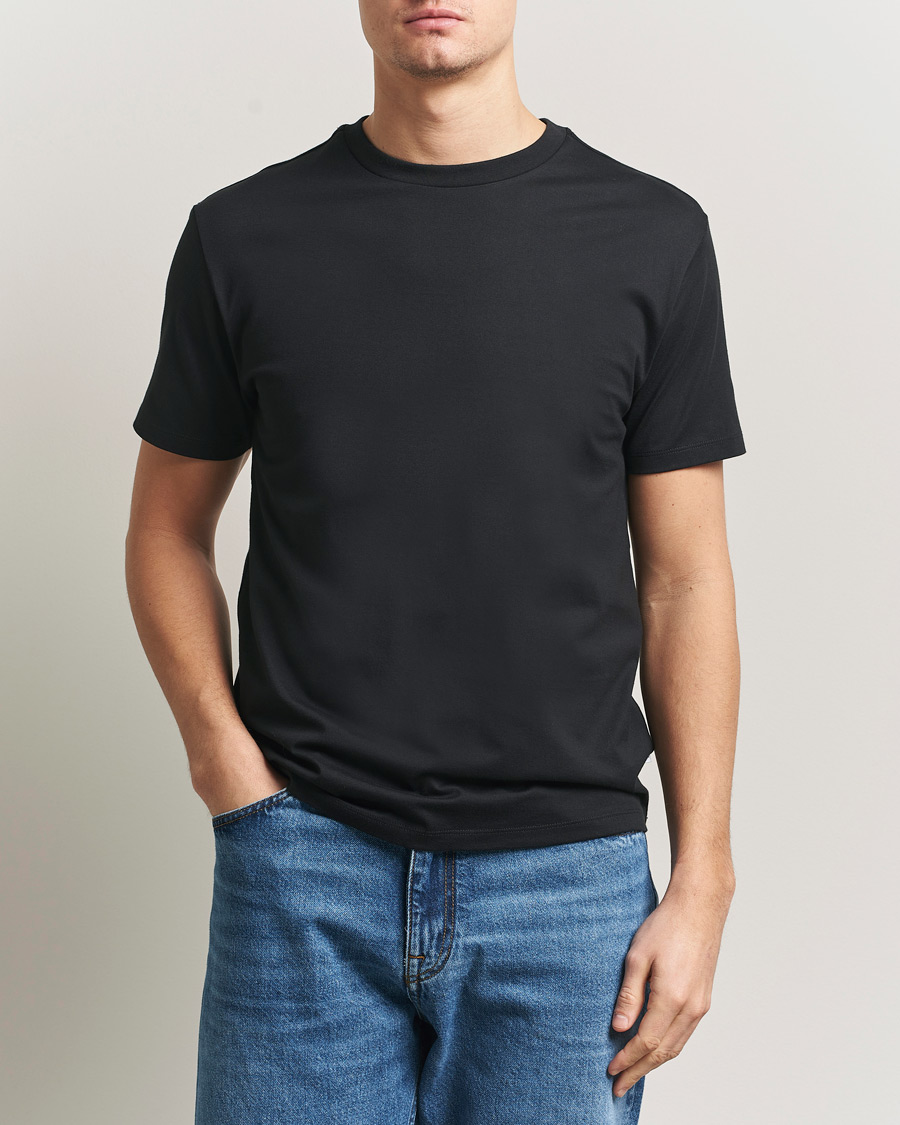 Herre | T-Shirts | J.Lindeberg | Sid Basic T-Shirt Black