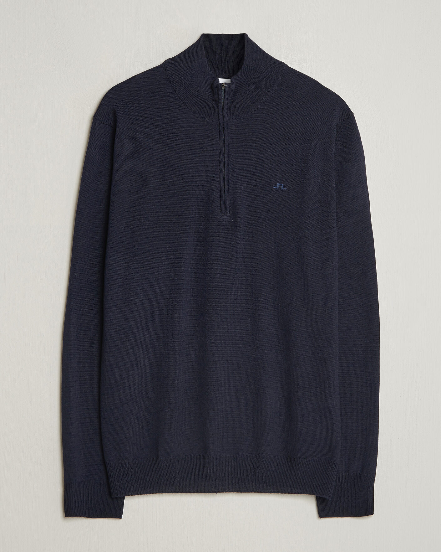 Herre | Trøjer | J.Lindeberg | Kiyan Merino Half Zip JL Navy