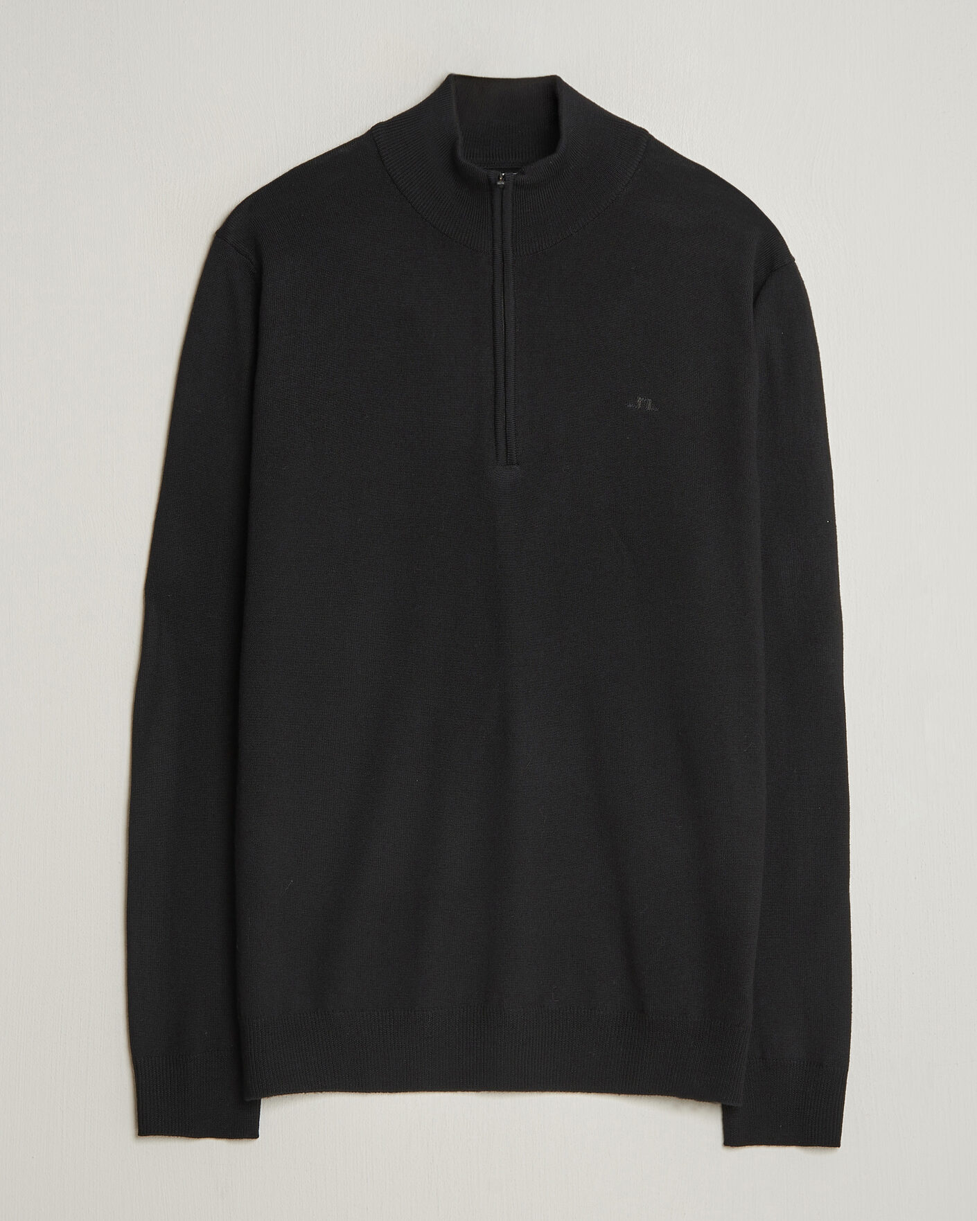 Herre | Trøjer | J.Lindeberg | Kiyan Merino Half Zip Black