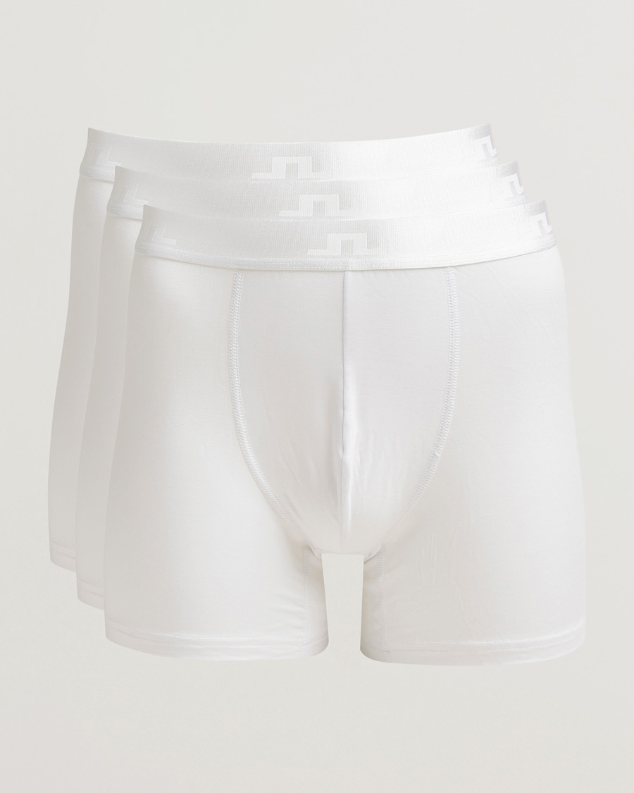 Herre | Undertøj | J.Lindeberg | 3-Pack Bridge Lyocell Boxer White