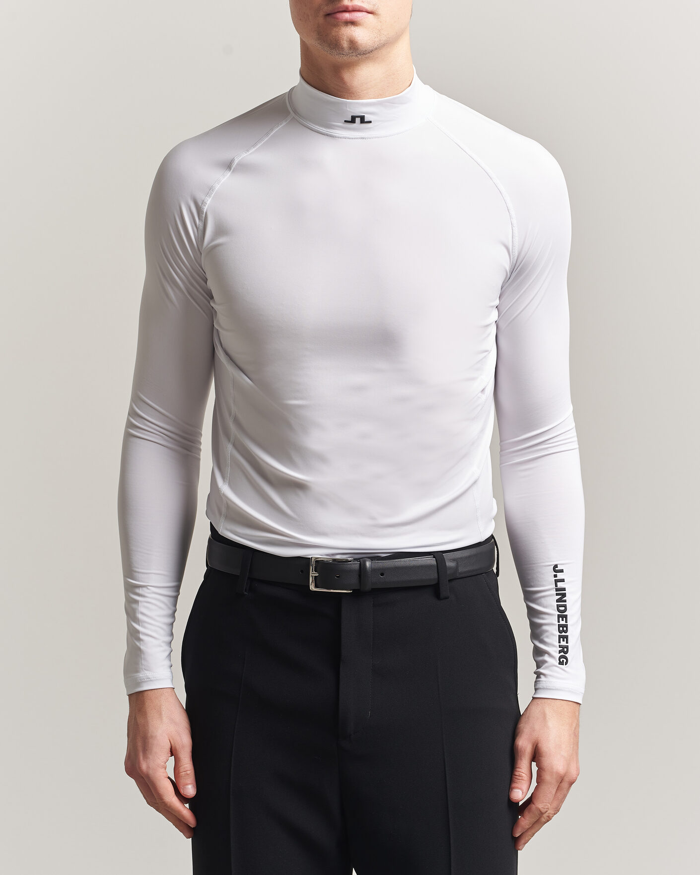 Herre | T-Shirts | J.Lindeberg | Ello Compression T-Shirt White