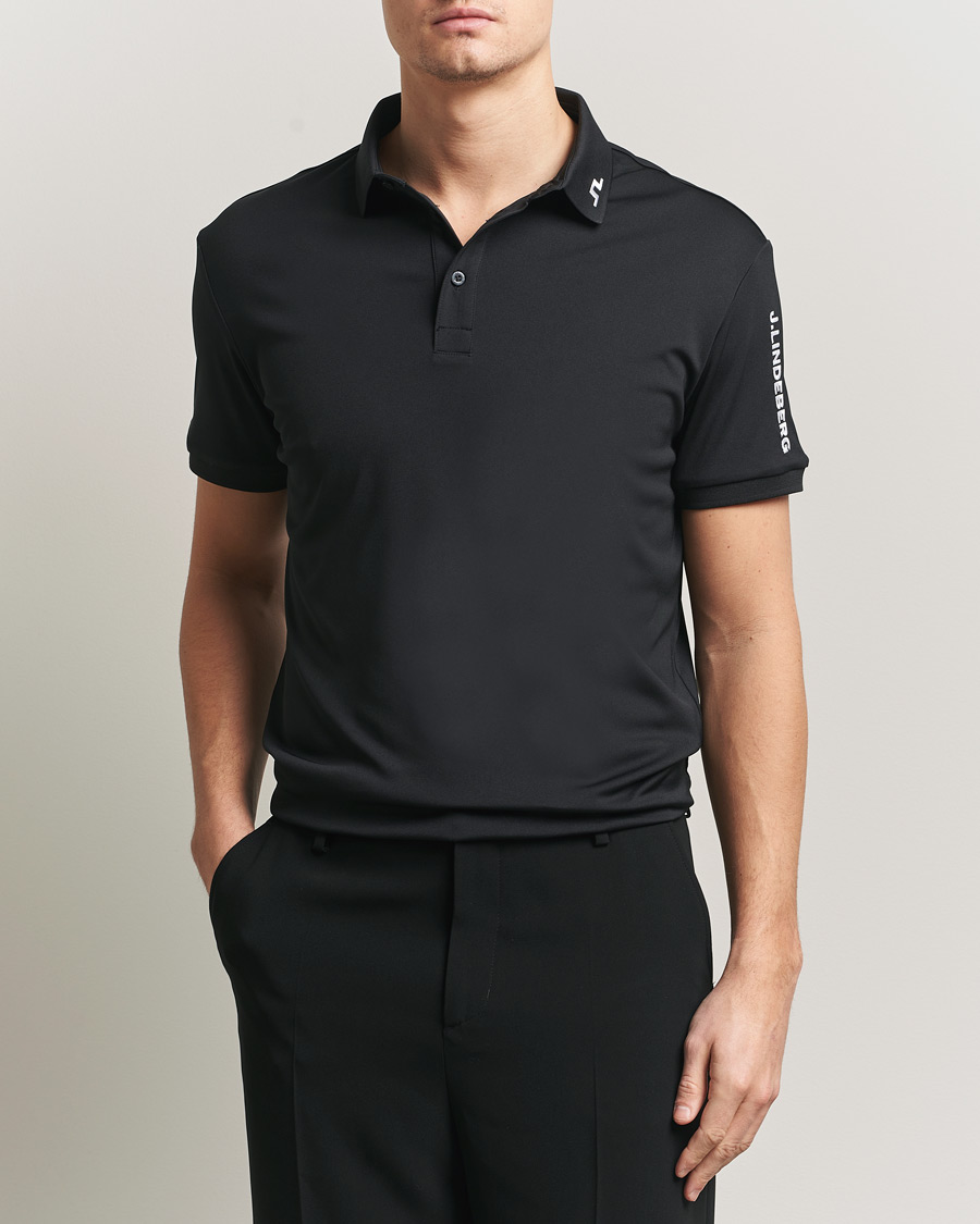 Herre | Polotrøjer | J.Lindeberg | Tour Tech Polo Black
