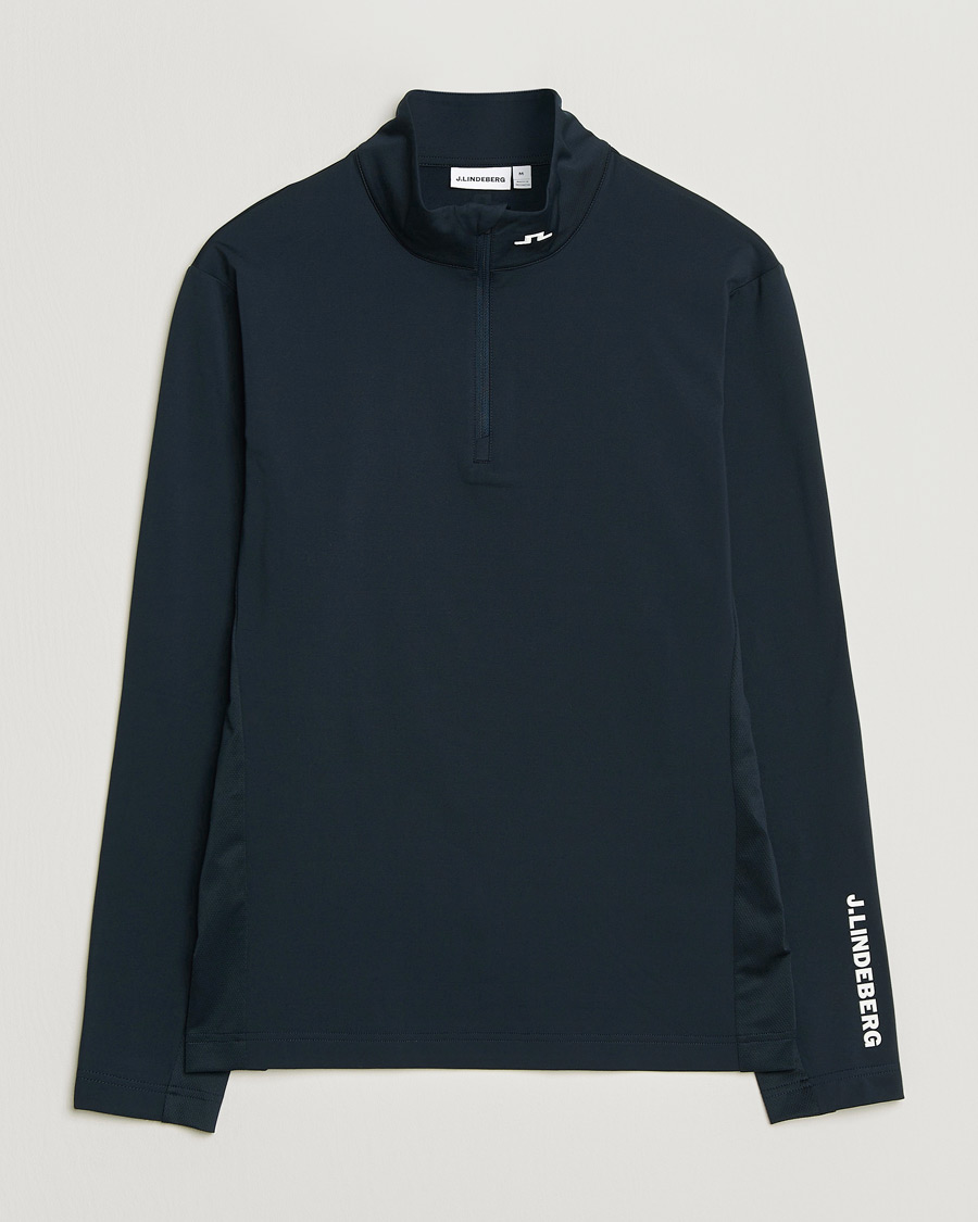 Herre | Trøjer | J.Lindeberg | Tour Tech Mid Layer Half Zip JL Navy