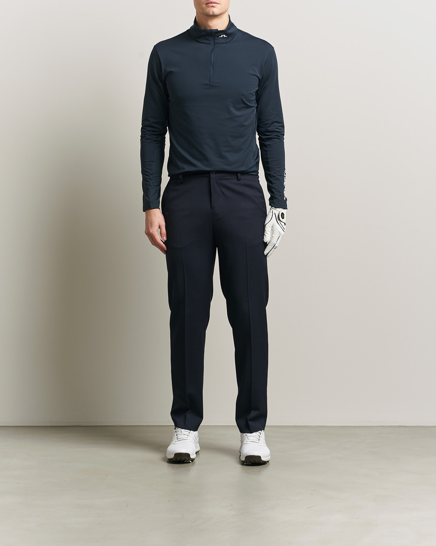 Herre | Trøjer | J.Lindeberg | Tour Tech Mid Layer Half Zip JL Navy