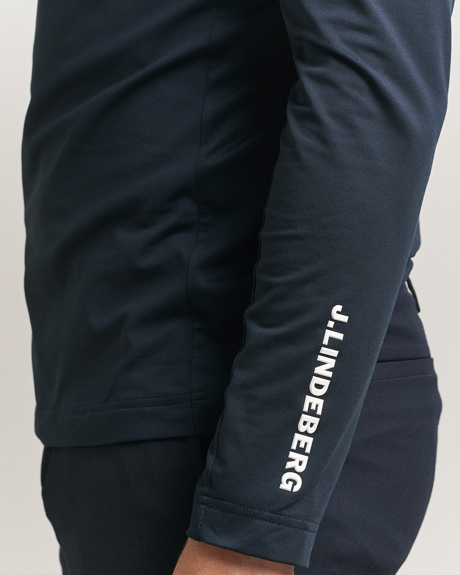 Herre | Trøjer | J.Lindeberg | Tour Tech Mid Layer Half Zip JL Navy