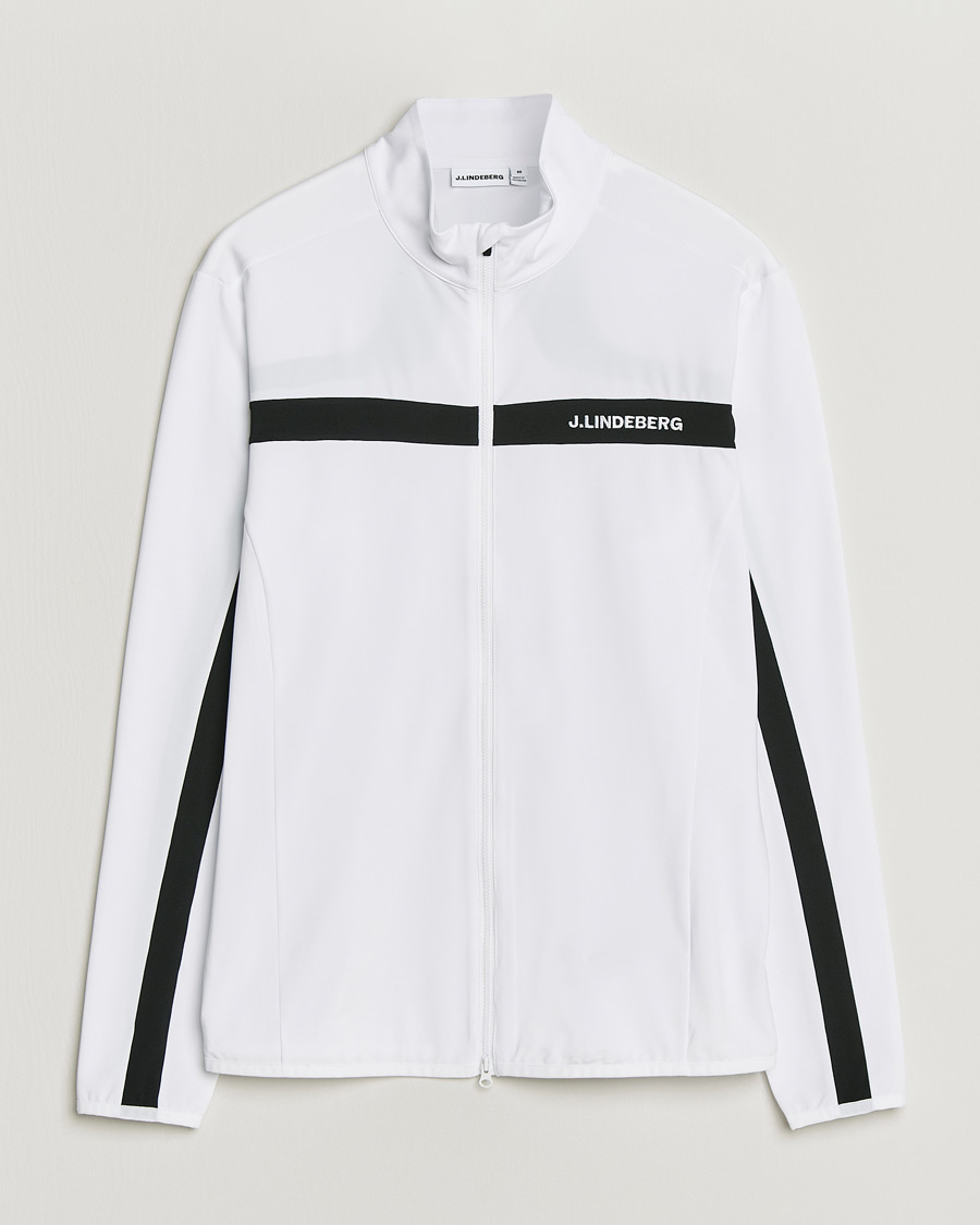 Herre | Trøjer | J.Lindeberg | Jarvis Mid Layer Full Zip White