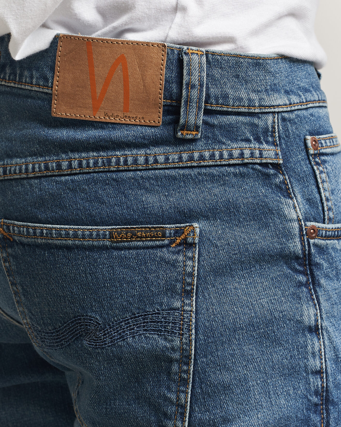 Herre | Jeans | Nudie Jeans | Solid Ollie Jeans Blue Blur