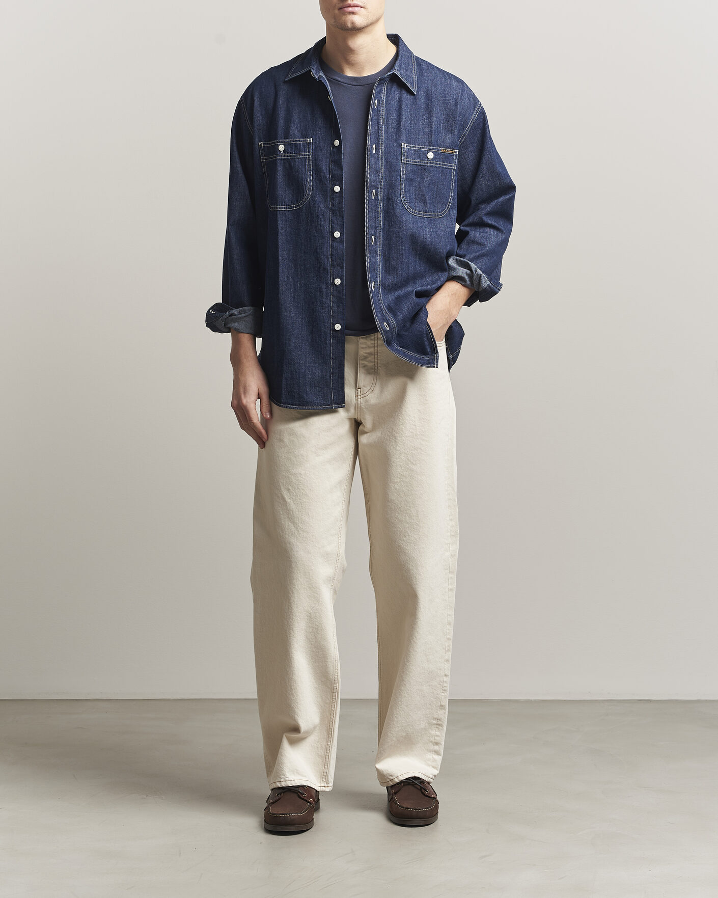 Herre | Skjorter | Nudie Jeans | Julian Denim Shirt Rinsed